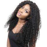 14 Inch Double Drawn Indian Silky Straight Curly Human Hair thumbnail-3