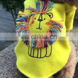 Pet Dog Simba Lion King Puppy Yellow Hoodie Woolen Cloth Clothes Tassel thumbnail-1