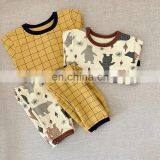 4196 Quickly Delivery Supplier Baby Home Sleepwear Cartoon Pajamas Set thumbnail-3