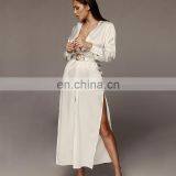 Hot Selling Sexy Dress Woman Clothing Latest Design Long Sleeve Long Dresses thumbnail-5