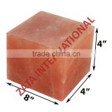 Himalayan Natural Crystal Rock Salt Tiles Plates Slabs Block Size 8 x 4 x 4 Inch for BBQ Barbecue Cooking searing Serving
