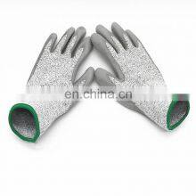 Scratch Resistant Protective Safety Glove Level 5 PU Coated Cut Resistant Working Gloves Fibreglass Handling Gloves Construction thumbnail-3