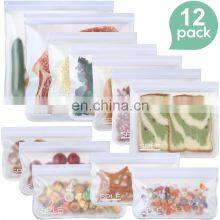 Food-grade Reusable Silicone Food Storage Bags for Sandwich, Liquid, Snack, Meat, Vegetable thumbnail-5