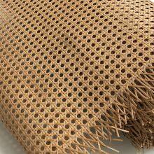 Mesh Rattan Woven Material Natural Handmade Hexagonal Octagonal Ceiling Veneer Decorative Rattan Mat Furniture Screen Woven Mesh thumbnail-2