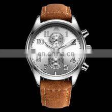OCHSTIN GQ043A Quartz Wristwatch With Calendar Mens Luxury Watch Men Genuine Leather Strap WATCHES