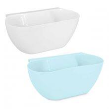 Plastic Wastebaskets Hanging Trash Can Waste Bins Deskside Recycling Garbage Container thumbnail-2