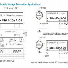 ISO 4-20mA-O6 2-Wire Passive 4-20mA to Voltage Signal Isolation Converter thumbnail-3