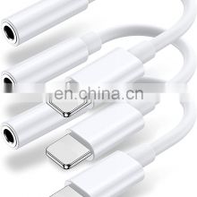 BT Version Headphone Adapter Audio Adapter for Lighting To 3.5mm Adapter Headphone Jack Cable for iphone