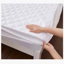 Ultrasonic Microfiber Polyester Filling Padding Mattress Bed Protector Pad Cover thumbnail-5