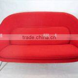 Replica Relaxing 2 Seater Fiberglass Materail /love Seat Womb Sofa by Eero Saarinen thumbnail-5