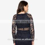 OEM Service Women Lace t Shirt With Wholesale Price China Supply Black t ShirtTS024 thumbnail-3