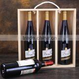 Handmade Three Bottles Slid Cover Wood Wine Packing Gift Box Supplier's Choice thumbnail-2
