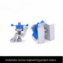 Aluminum Alloy Photovoltaic Medium-pressure Block, Medium and Side Pressure Blocks for Solar Power Generation Components, Customized Power Generation Accessories for Photovoltaic Brackets thumbnail-2