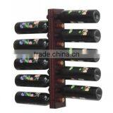 Деревянный винный стойка, полка для выставки бутылок вина, оптовый держатель бутылок вина для стены