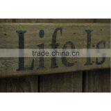 Animal Theme Black Deer Antique Decorative Wooden Hooks Wall Plaque With Saying thumbnail-5