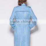 Plus Size Autumn Winter Solid Color Turn-down Collar Embroidery Long-sleeved Jacket Women's Clothing Coats Autumn Winter Coats thumbnail-5