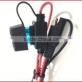 New Red /Black of Wire 15A Molding Fuse Crimp 187 Type Terminal of Auto Lighting System Power Cable thumbnail-2