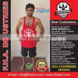 Y-Back Singlet Shirt Workout Stringer Muscle Vest Men Gym Apparel Bodybuilding Tank Top Clothing by FHA INDUSTRIES PAKISTAN thumbnail-1