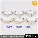 Fashion Women's 9k 14k 18k Gold Wedding Jewelry Engagement Diamond Ring thumbnail-3