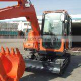 Crawler Excavator 6.8ton,Yanmar Engine 51hp,cabin,A/C,CE Paper
