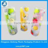 Clear PET Plastic Printed Packaging Cylinder With Lid thumbnail-1