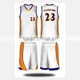Wholesale Blank Basketball Jerseys Set / Reversible Basketball Uniform Set thumbnail-2