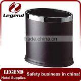 Hot Type Leather Body Recycling Waste Bin Metal Inner thumbnail-1