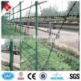 Green Barbed Wires Tapes/barb Wire Tapes/barbed Wire Fencing