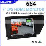 Lilliput 664 7 Inch IPS Field View Monitor With HDMI Composite Shutter Port