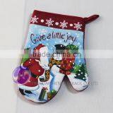 Kitchen Accessories Designer Fabric Design Kitchen Heat Resistant Microwave Cotton Christmas Oven Glove thumbnail-2