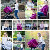 New Coming OEM Service Personalized Foldable Cuddle Soft Yellow Chevron Baby Carrier Cover thumbnail-5