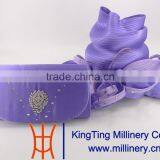 Fashion Purple Evening Bag And Church Hat For Ladies
