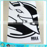 100% Cotton Black and White Printed Promotional Beach Towel thumbnail-1