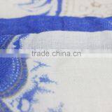 Paisley Design Blue and White Printed 2015 Spring Scarf thumbnail-5