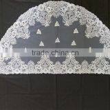 Spanish White Traditional Style Noble Classic Embroidery Lace Cathedral Veil thumbnail-1