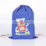 Wholesale 210D Polyester Kids Promotional Cotton Clear Polyester Drawstring Bag
