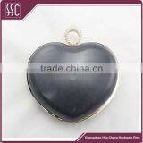 150*123mm Heart Shape Box Shell Purse Frame With Rhinestone Box Clutch Frame thumbnail-2