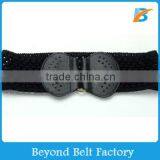 Black Cotton Lace Elastic Belt for Lady Skirt in Stock thumbnail-1