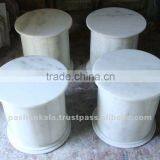 White Marble Table Base