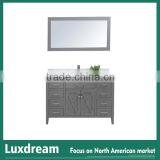 48" American grey bathroom wooden cabinet for heavy people