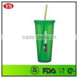 Bpa Free 24oz Double Wall Personalized Plastic Tumbler With Straw thumbnail-4