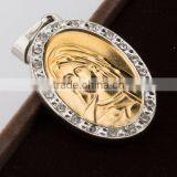 Charming Men's Cross Stainless Steel Stainless Steel Photo Pendant thumbnail-2