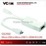 Micro USB to Micro USB+HDMI MHL Cable For Samsung Galaxy
