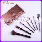 OEM Professional Travel Cosmetic Brush Set With 7pcs in Pouch thumbnail-1