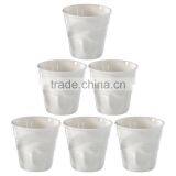 Crumpled 6.25 Ounce Cappuccino Tumbler Set of 6 thumbnail-1