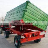Hot Sale Euro Style Tractor Use Hydraulic 10Ton,heavy Duty Farm Tipping Trailer, Rear and Side Tipping With CE thumbnail-4