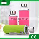 Transparent Glass Cup With Lid Seal Leak Resistant Glass Creative Portable Sports Cups Hot Resistant Glass Cup thumbnail-4