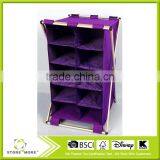 10 Division Non-woven Fabric X-Frame Oxford Laundry Baskets thumbnail-1
