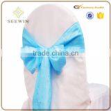 Colorful Tafetta Fabric Chair Sash for Chair Decoration thumbnail-2