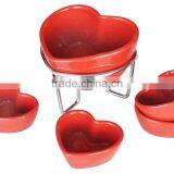 Ceramic Chocolate Fondue Set With Candle and Forks thumbnail-5